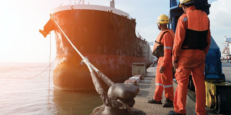 Two mooring men