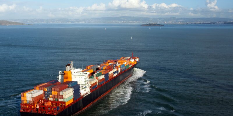 Cargo container ship