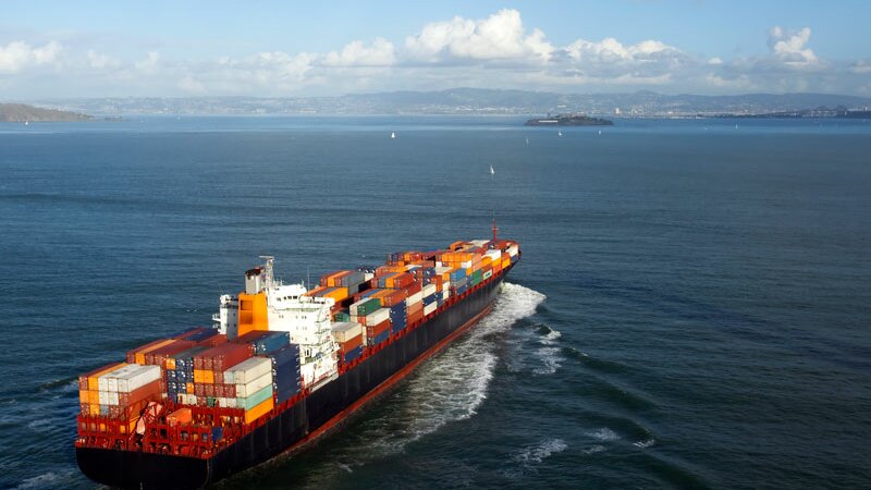 Cargo container ship