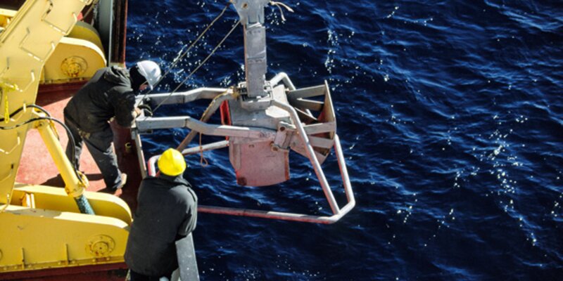 Two man marine research