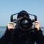 Diver with camera