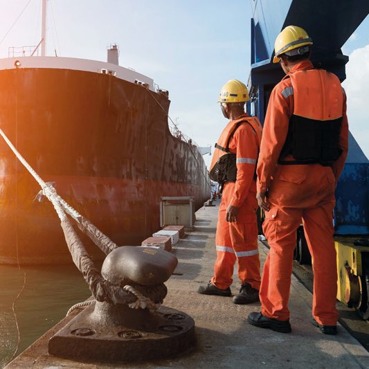 Two mooring men